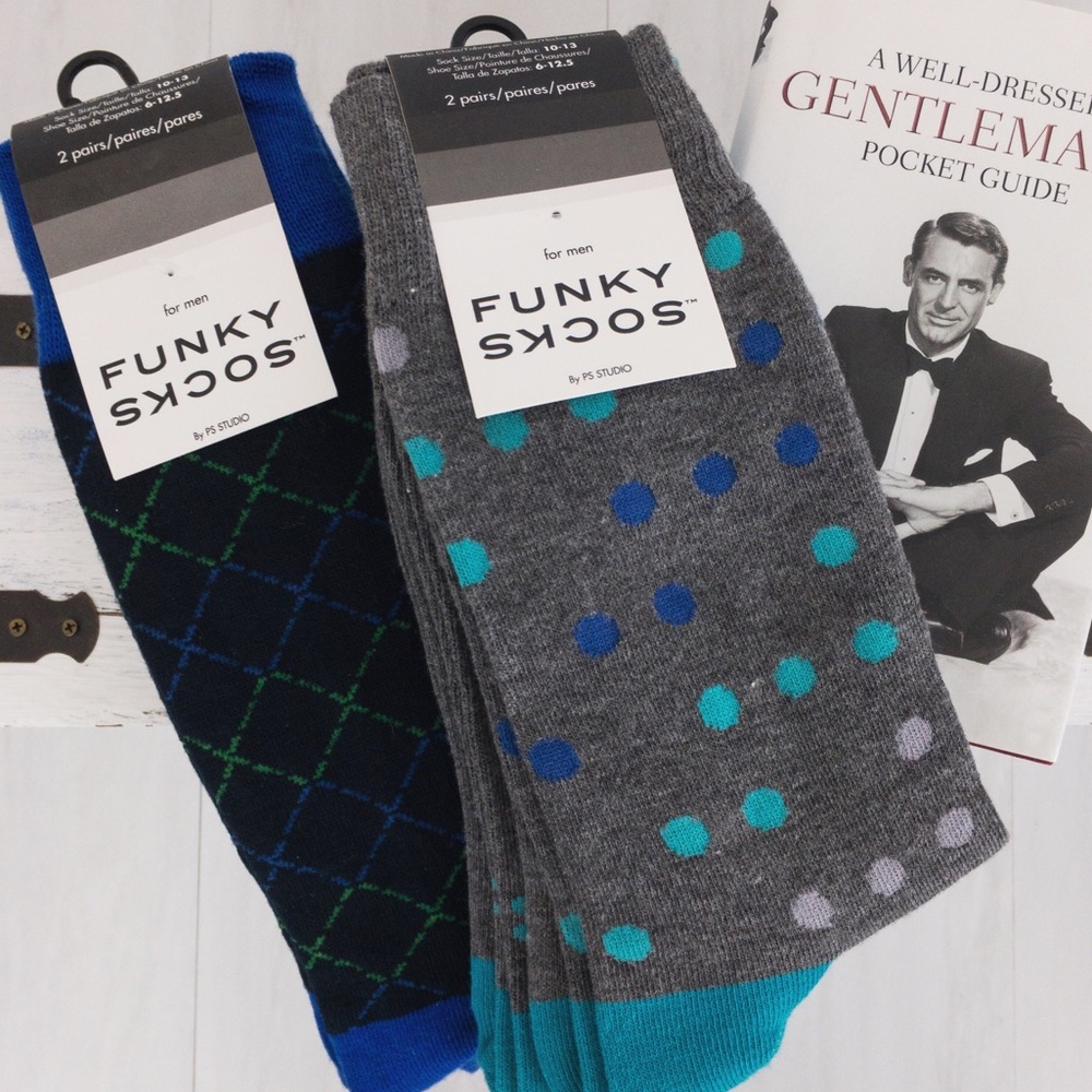 Men’s Funky Socks by PS Studio • Four Pair - Picture 4 of 4